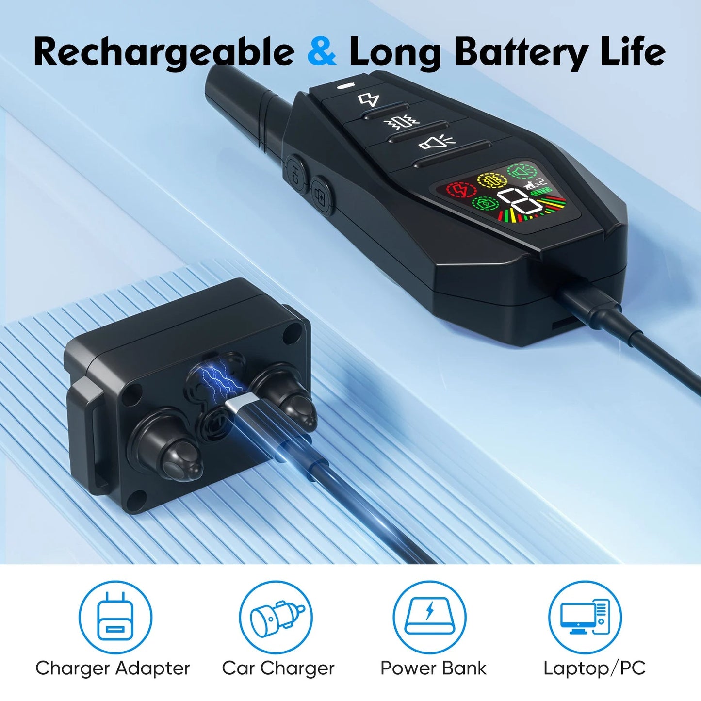 1000m Anti-Bark Electric Dog Collar with 3 Training Modes 5