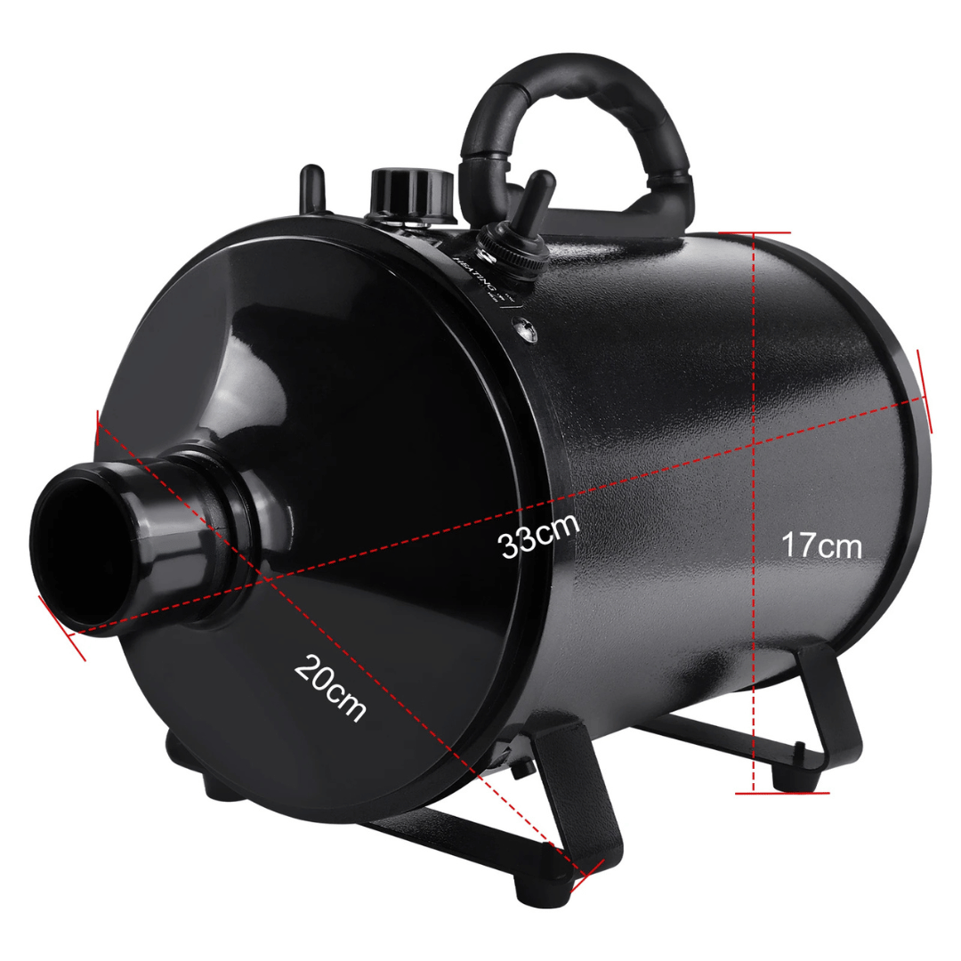 Pet Dryer Adjustable Heat Interchangeable Tips
