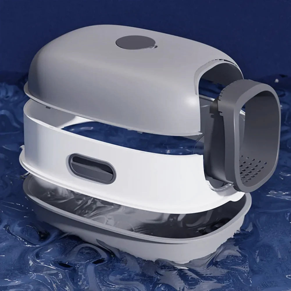 Large Cat Litter Box Covered UV Sanitizer Anti Slip Base