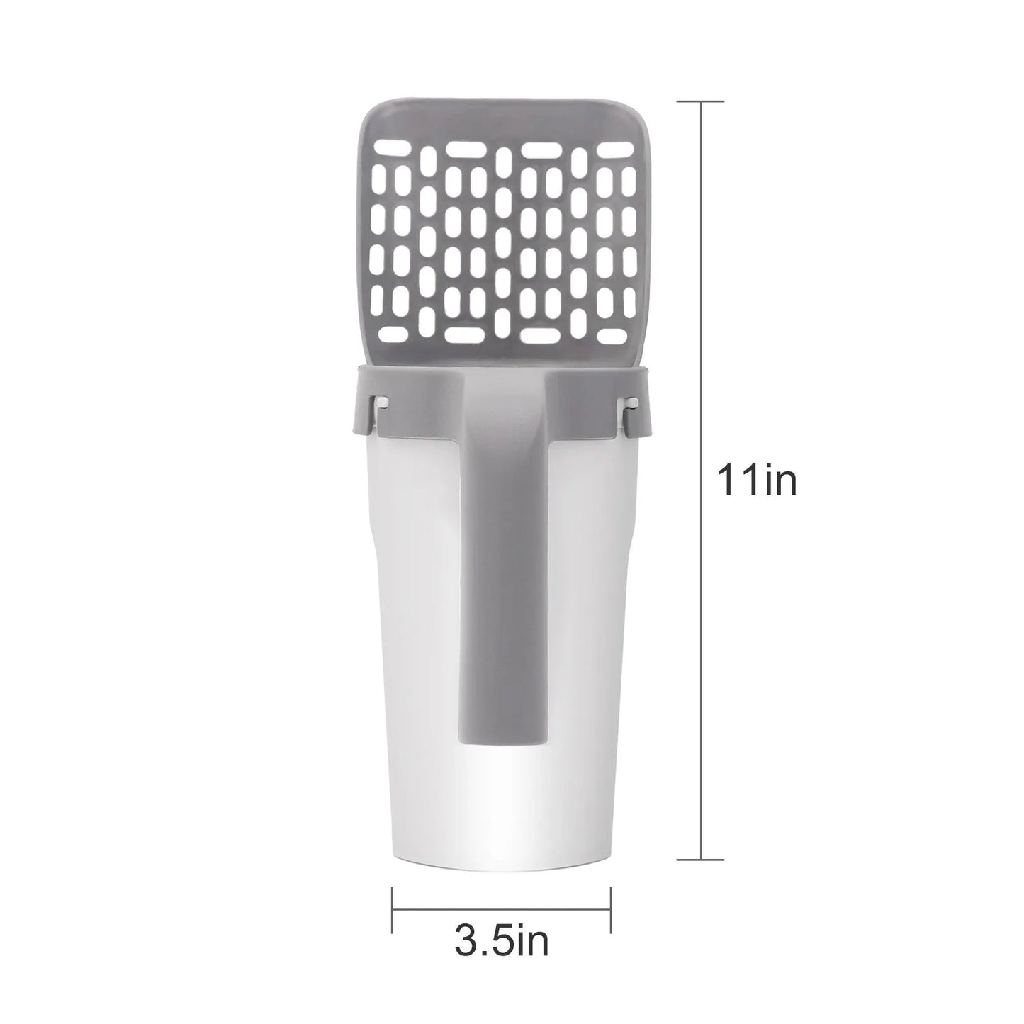 Cat Litter Scoop With Built-In Trash Can