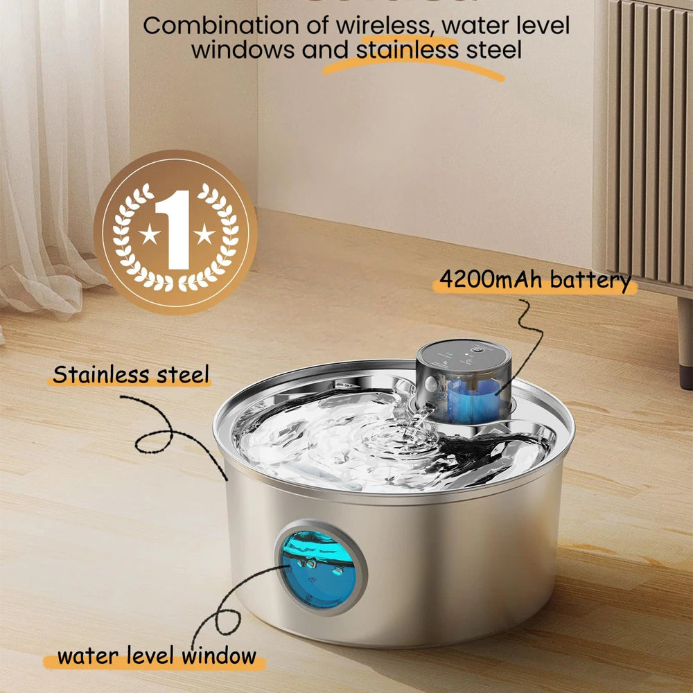 Automatic Cat Water Fountain Dispenser Silent