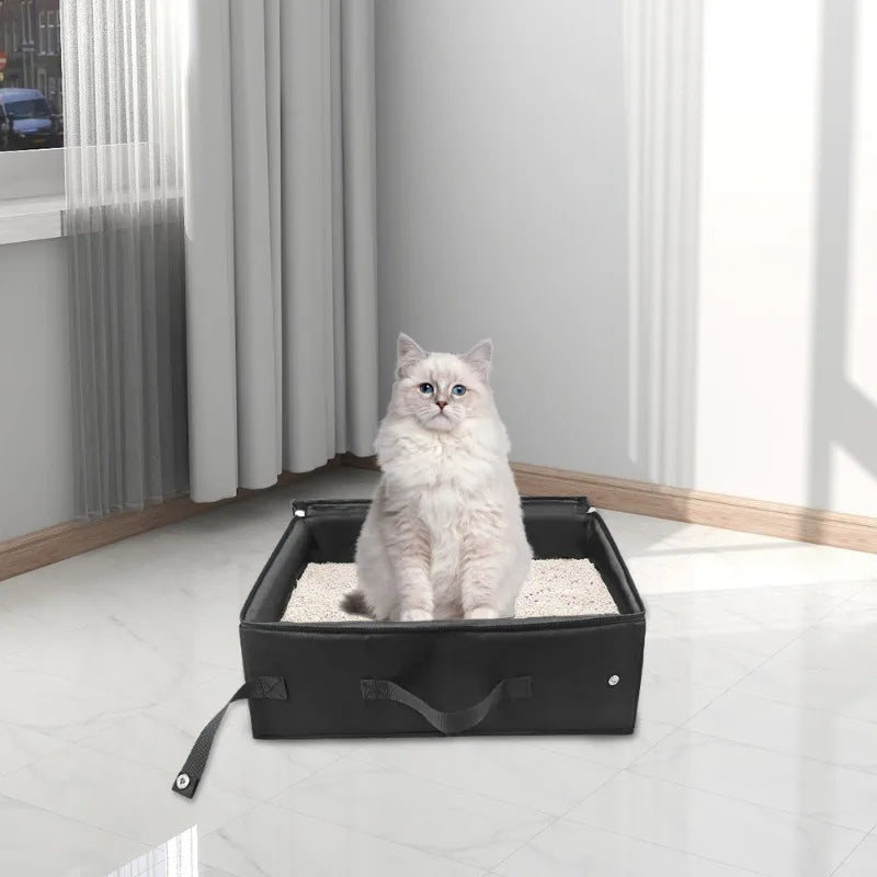 Collapsible Cat Litter Box Space Saver