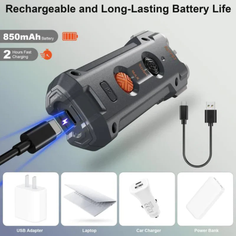 Portable Anti Bark Dog Trainer LED Flashlight