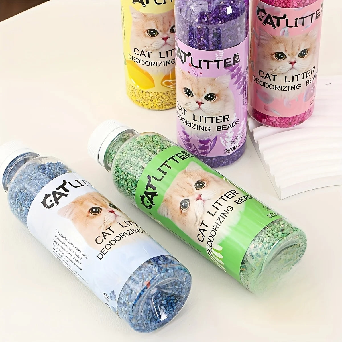 Odor Controlling Cat Litter Beads for Fresh Trays