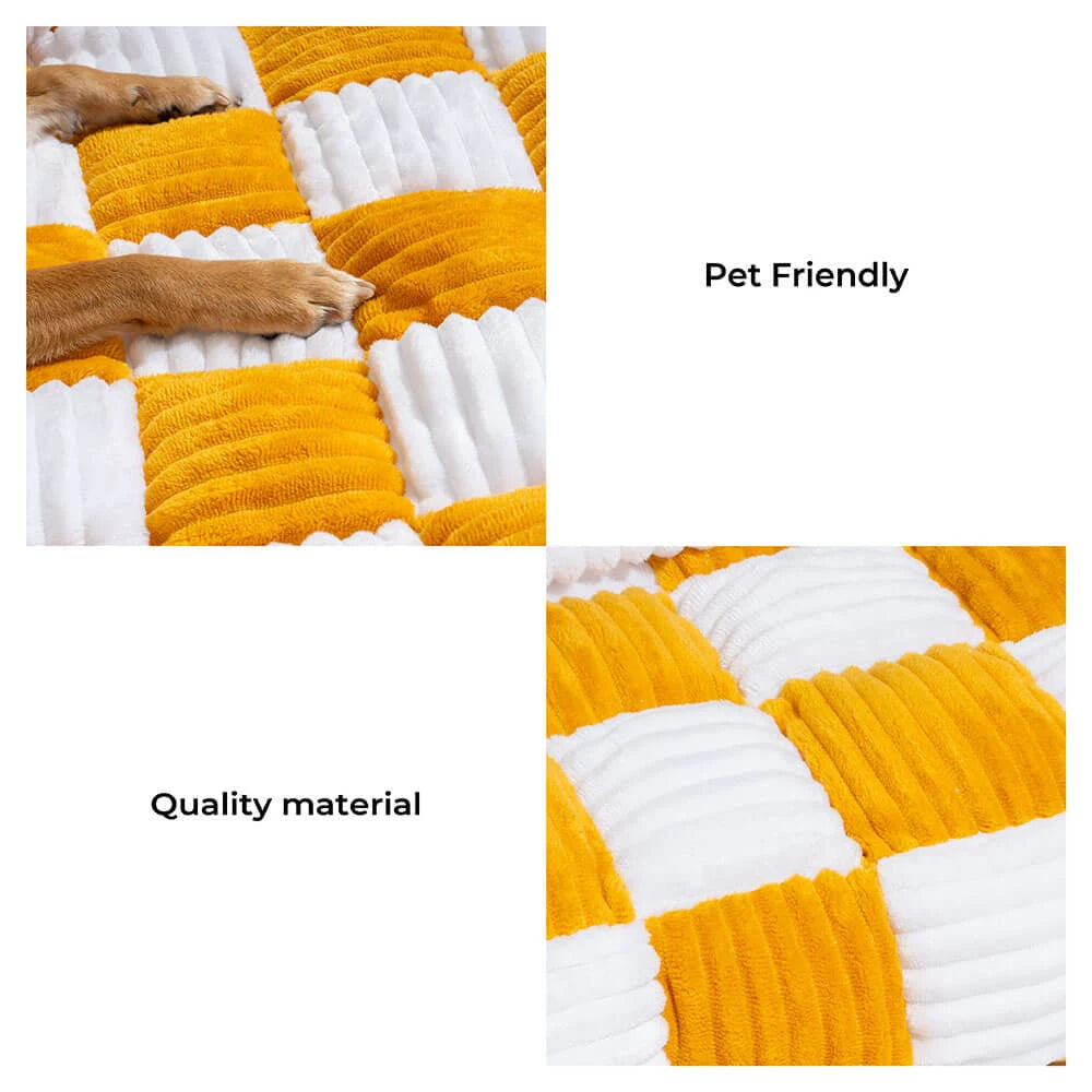 Pet Sofa Cover Soft Plush Small Pet Pillow Included