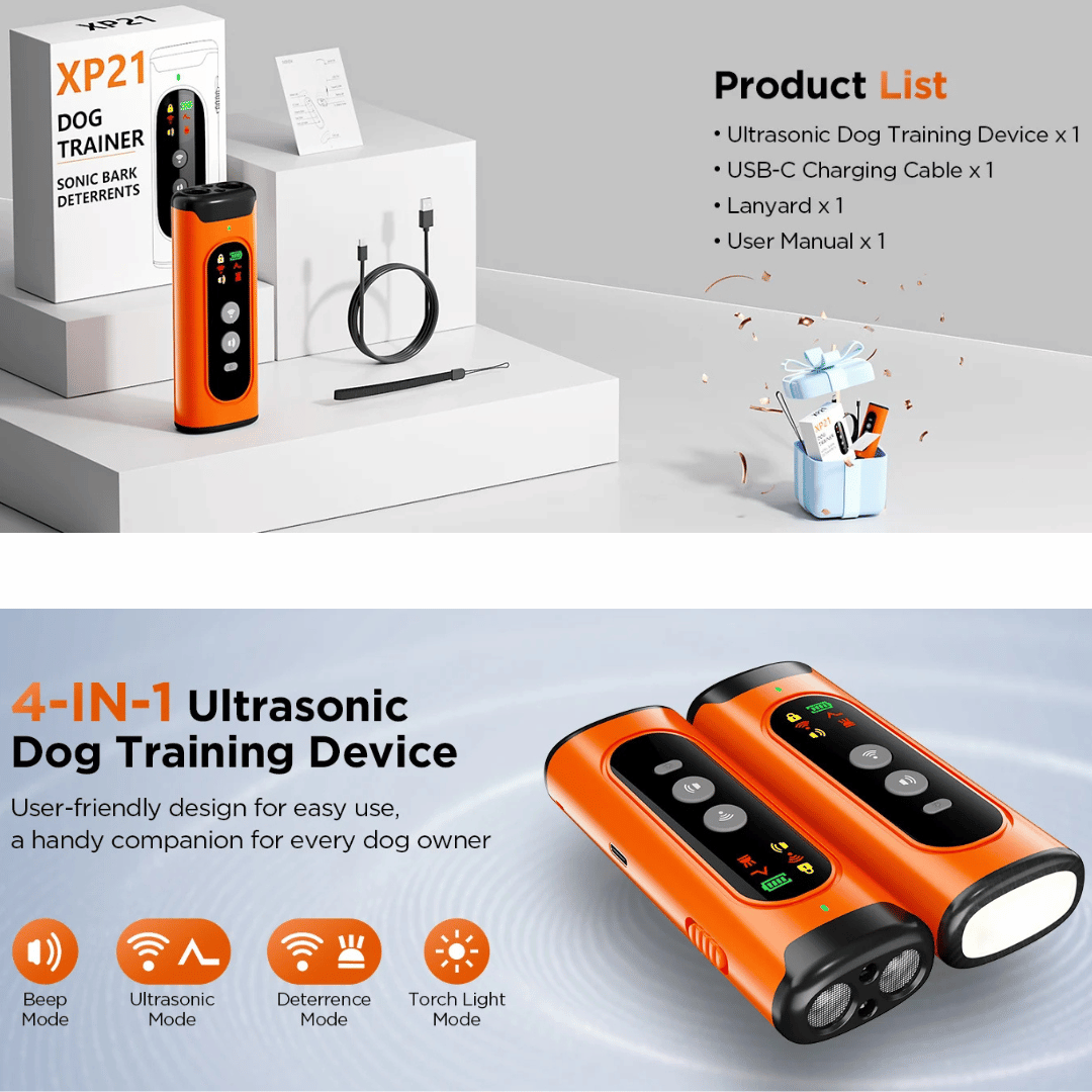 Portable Anti Bark Dog Trainer Rechargeable