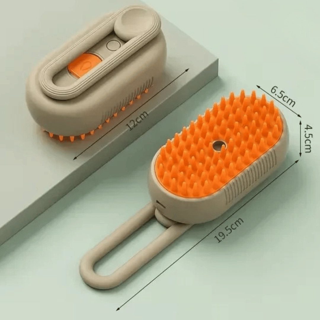 Pet Grooming Brush With Detangling Spray For Massage