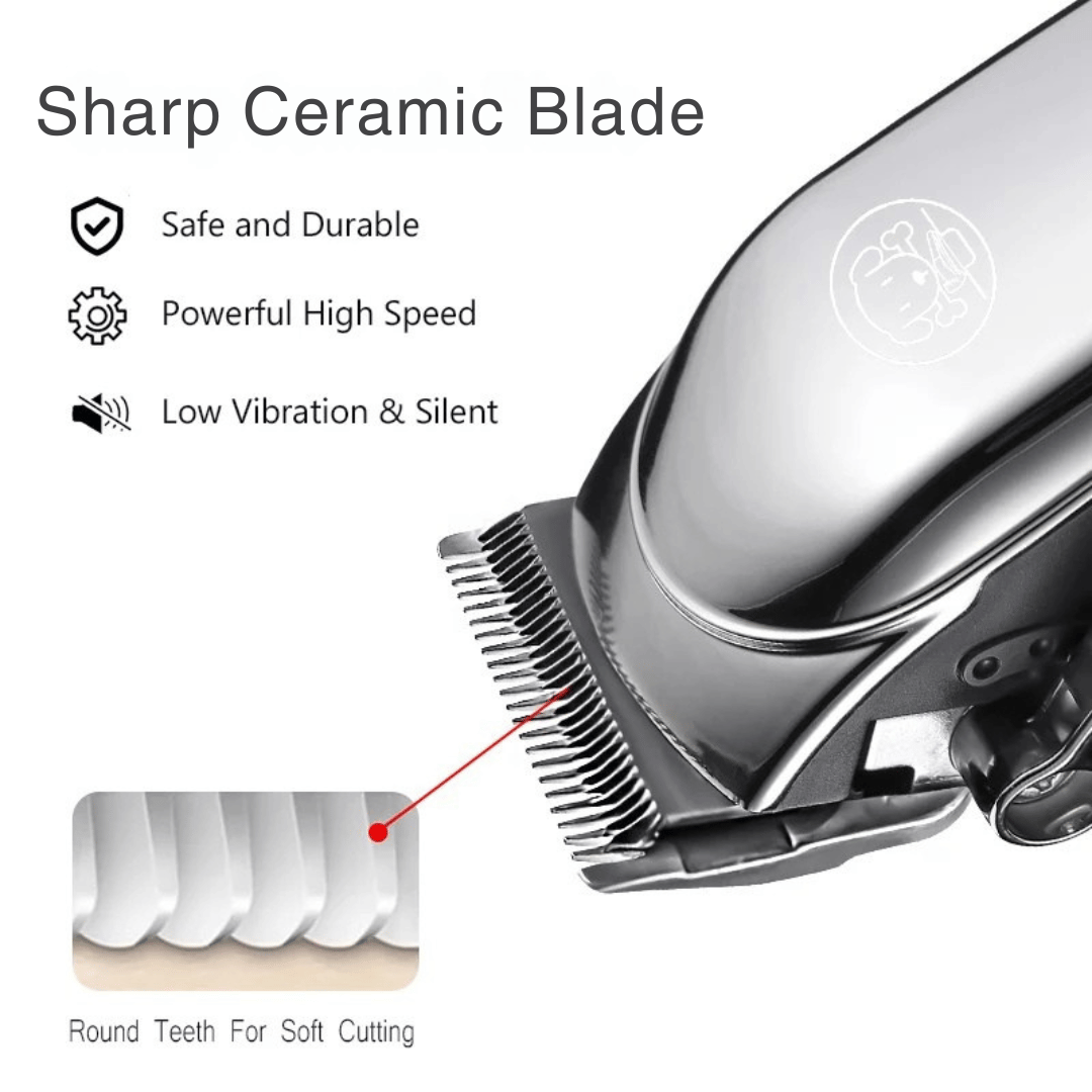 Wireless Pet Grooming Kit with Sharp Blades and Tools