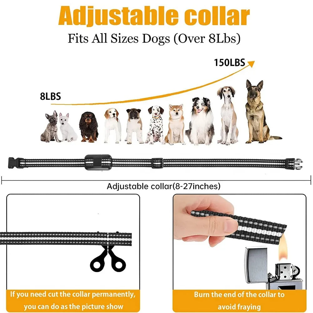 Remote Dog Training Collar Long Range Led Light