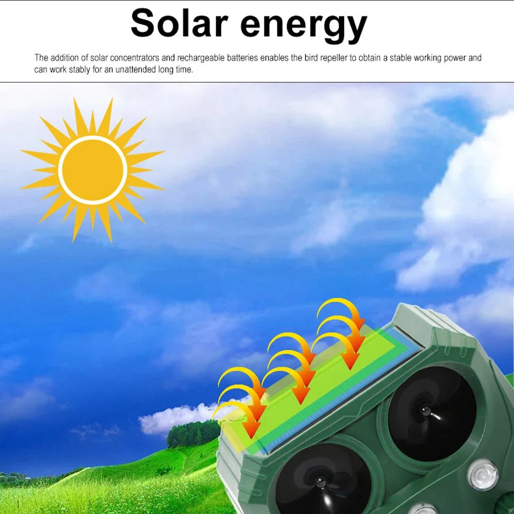 Motion Activated Animal Repellent Device Outdoor