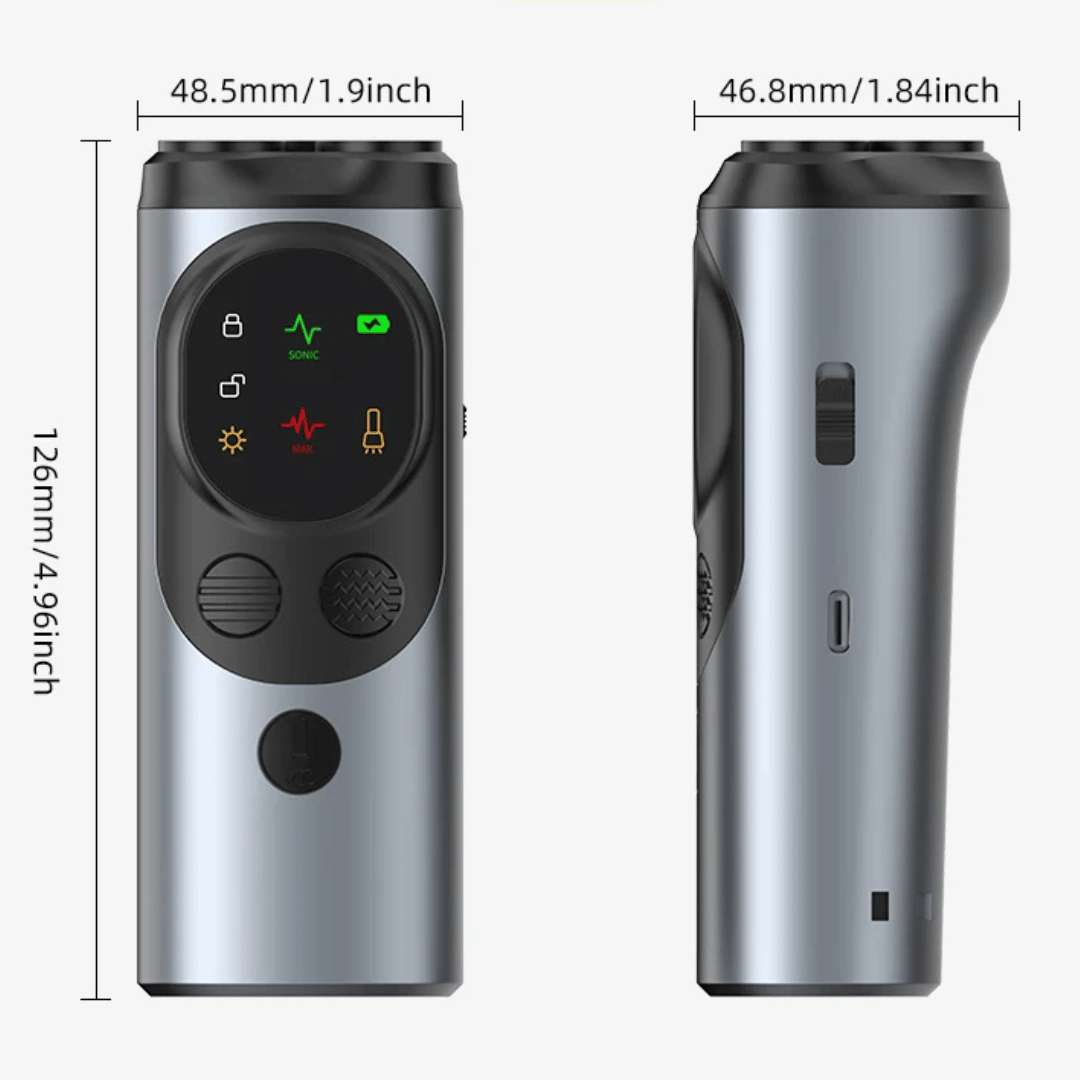 Portable Dog Trainer Ultrasonic Bark Control Flashlight