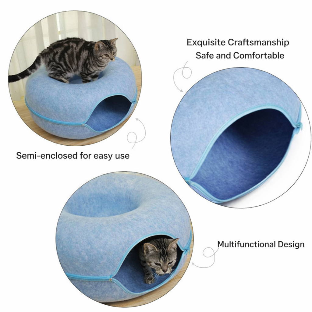 Cozy Cave Plush Cat Bed Hideaway