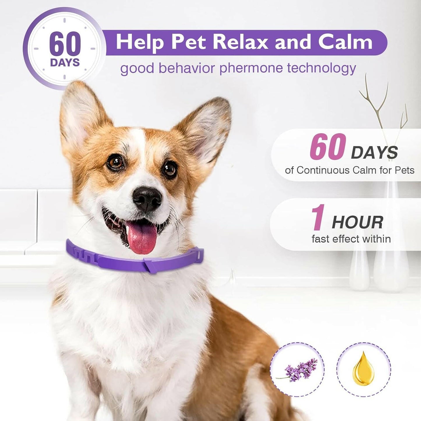 Dog Anxiety Collar Natural Pheromones