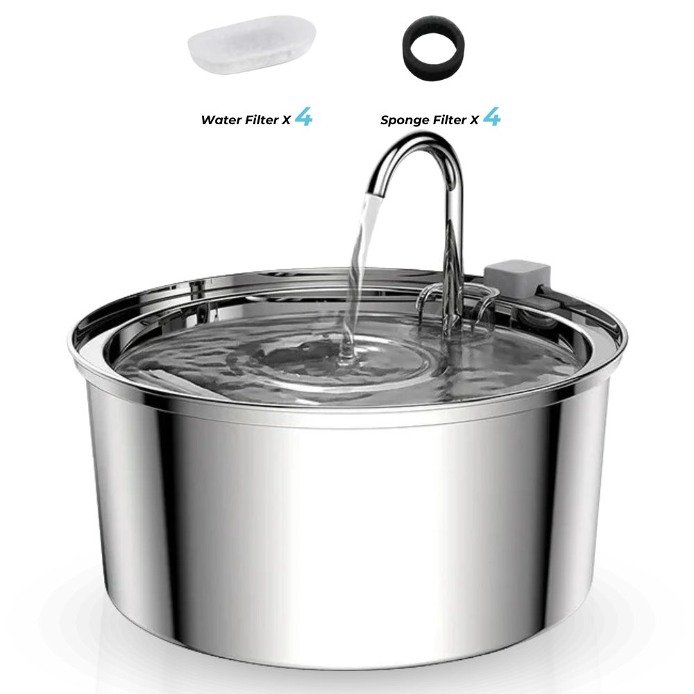 Stainless Steel Drinking Fountain for Cats – Quiet and Hygienic Hydration Convenience 7
