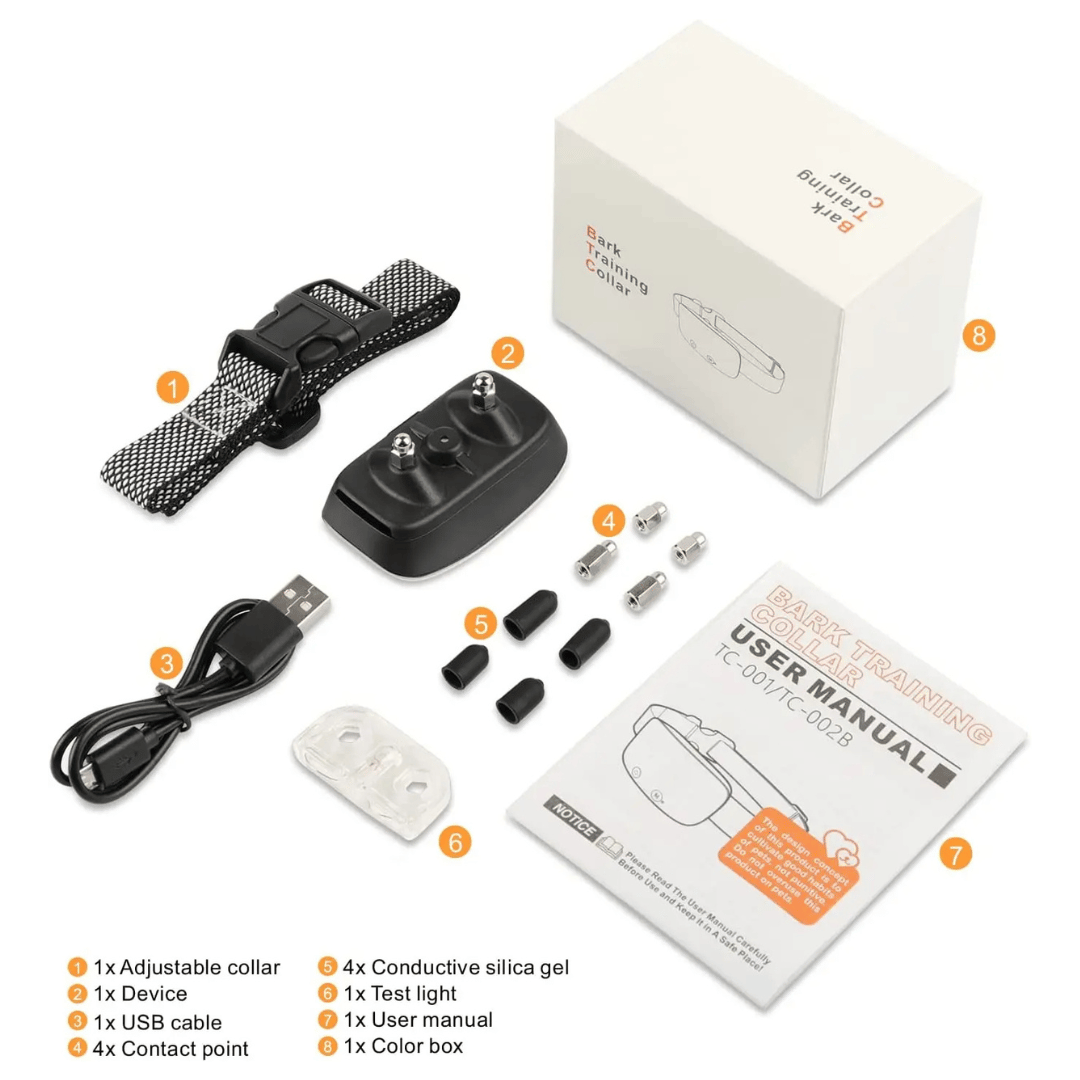 Anti Bark Dog Collar LCD Screen