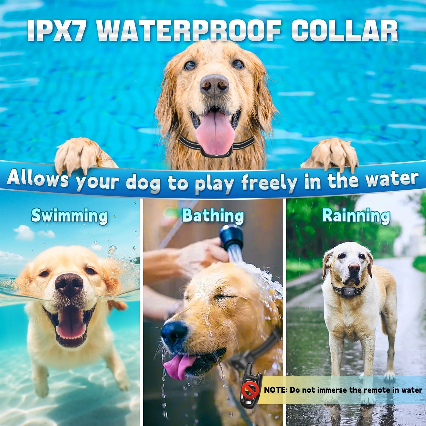Adjustable Dog Training Collar Bark Control