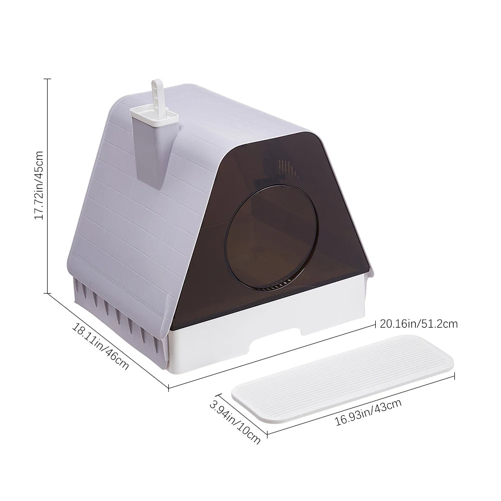 Hidden Cat Litter Box Easy Clean With Accessories