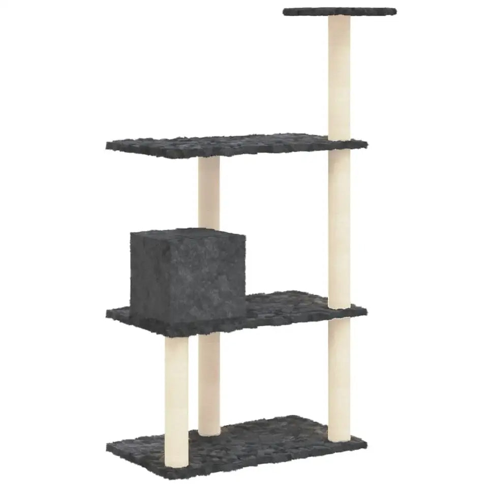 Tall Cat Tower Soft Hideaway Scratch Pads