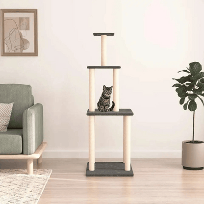Cat Tower Multiple Perches Scratching Posts Tall - Pupporia