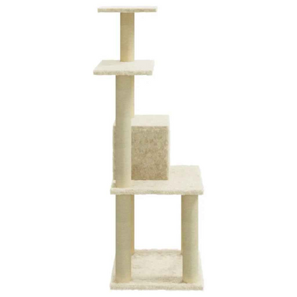Cat Tower Cream Soft House Shelves Scratch Posts
