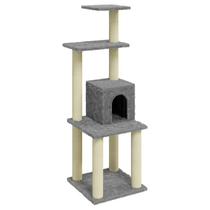 Cat Climbing Tower Tall Scratch Post with Hideaways