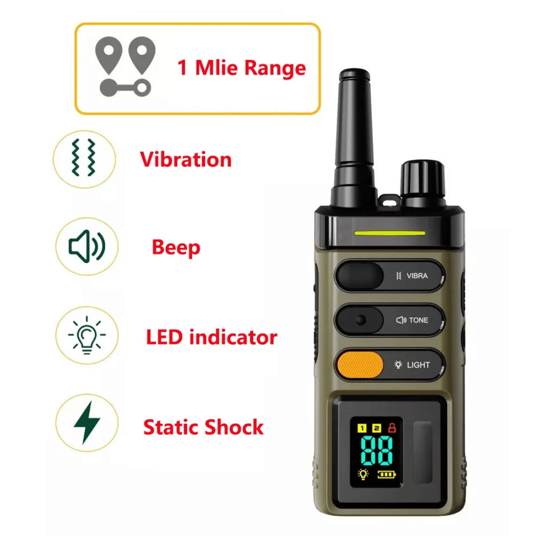 Long Range Remote Dog Training Collar Large Breed