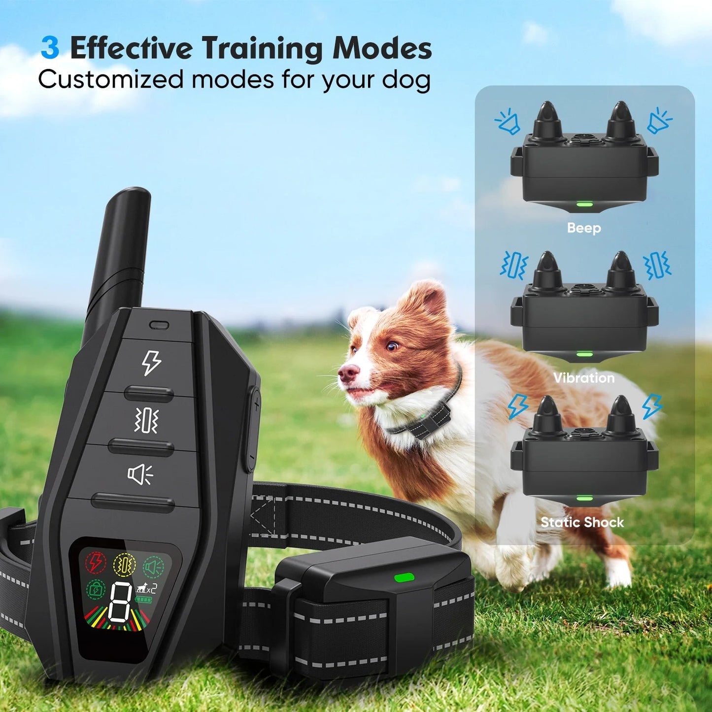 Rechargeable Dog Training Collar Remote Control