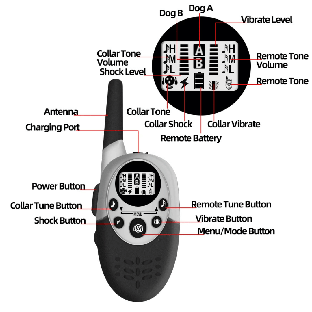 Waterproof Dog Training Collar Long Range Set