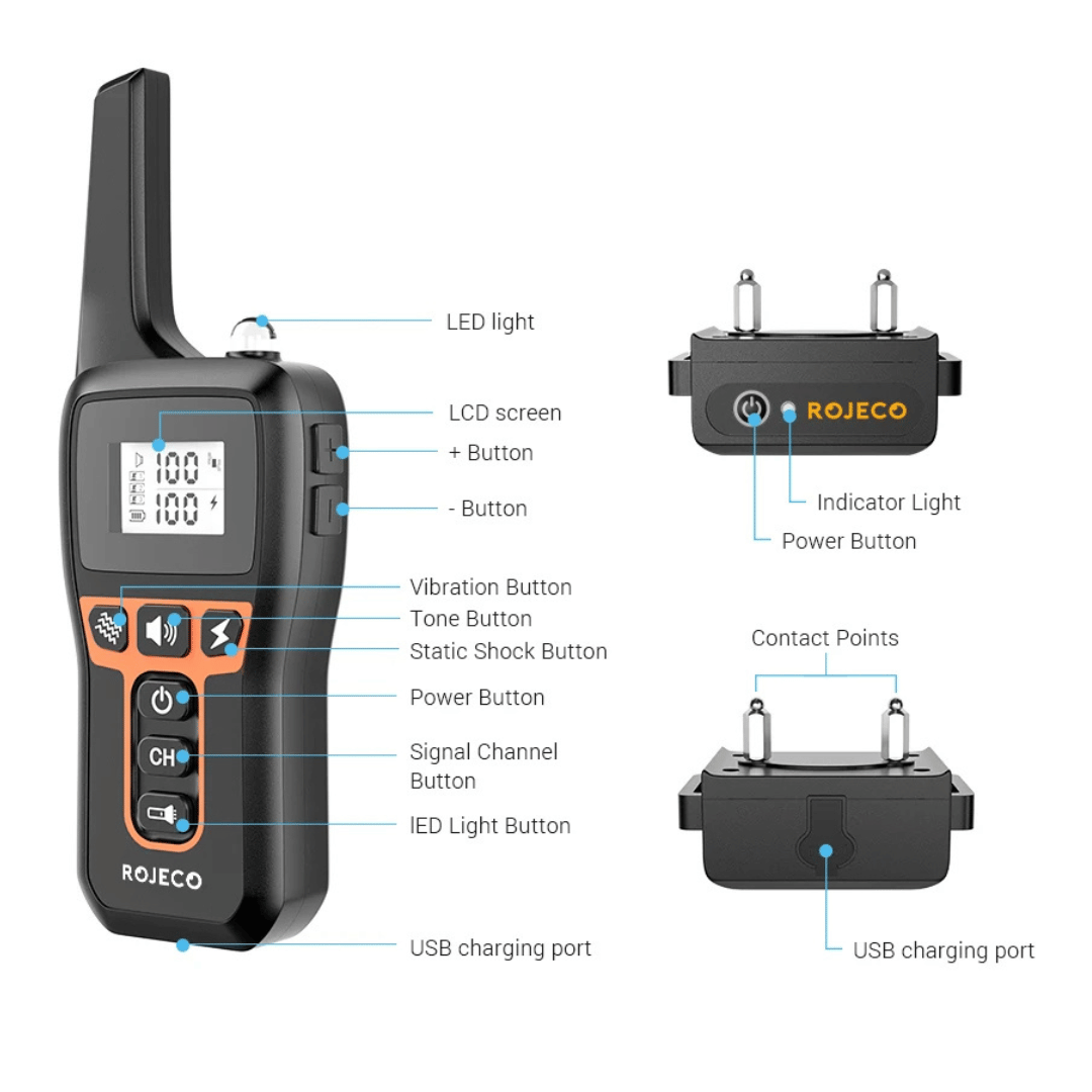 Waterproof Dog Training Collar Adjustable Strap