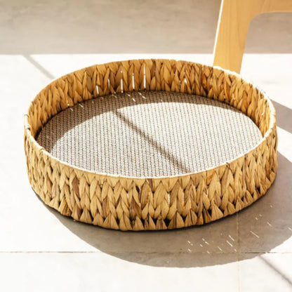 WillowDream Wicker Cat Bed Natural Fiber