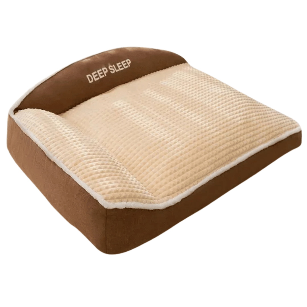 Pet Plush Dog Bed Removable Washable Cover