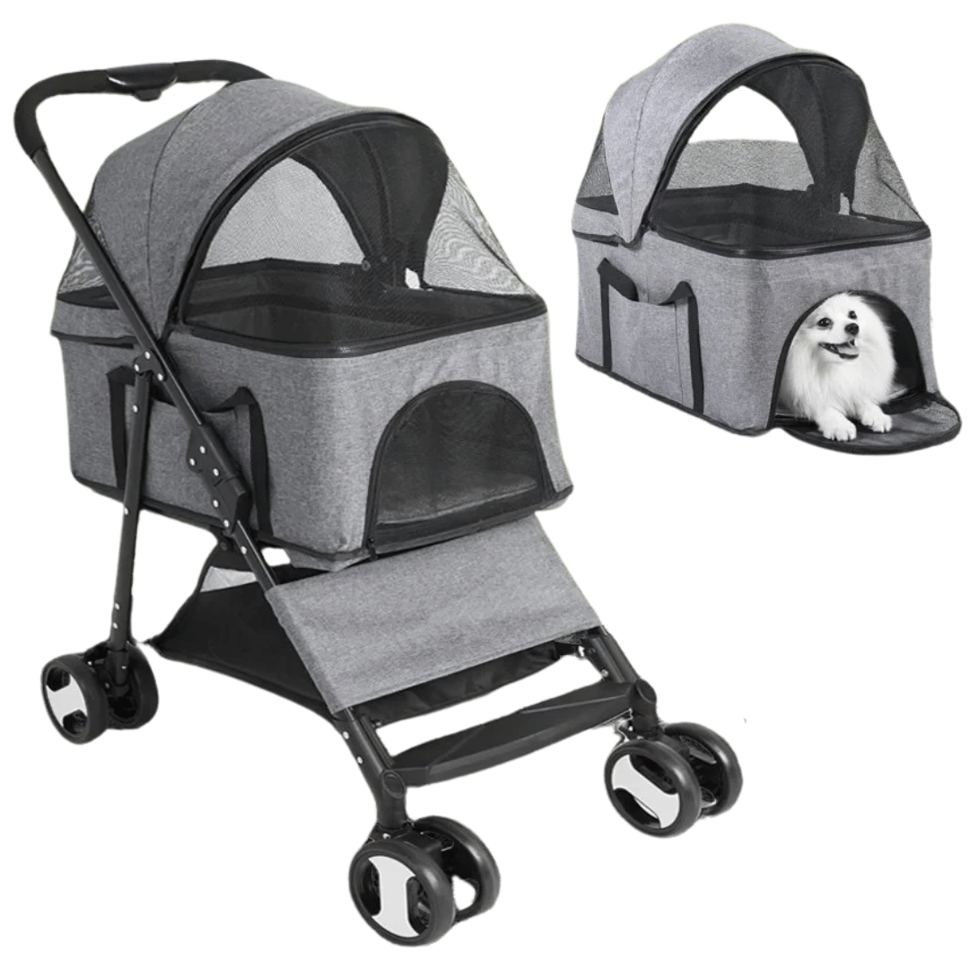 Pet Stroller Detachable Carrier Car Seat - Pupporia