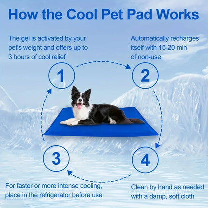 Portable Pet Cooling Mat Waterproof Compact Foldable