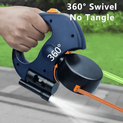 Adjustable Pet Leash Tangle with Light Clip