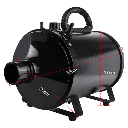 Pet Dryer Adjustable Heat Interchangeable Tips