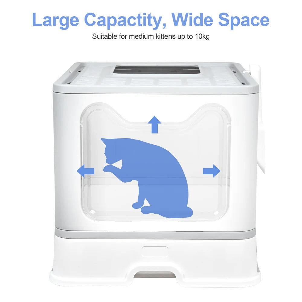 Hidden Cat Litter Box Odor Control Gray