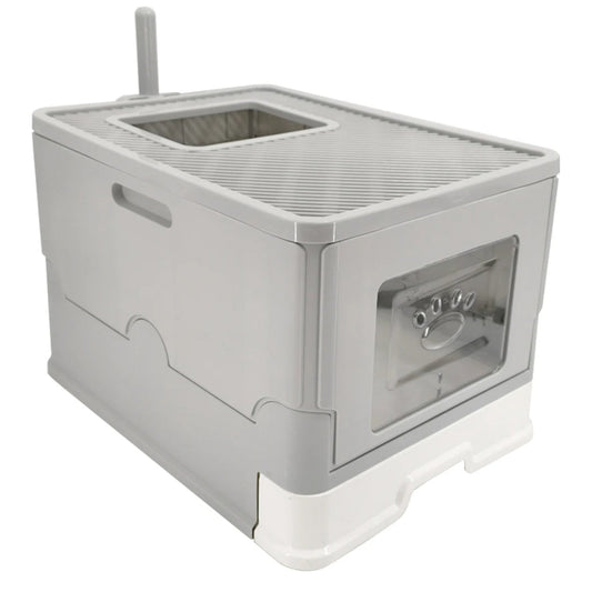 Dual Entry Hidden Cat Litter Box Easy Clean Tray - Pupporia