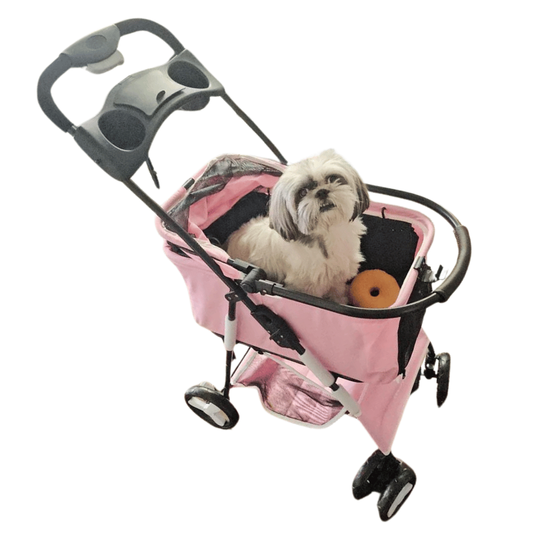 Pet Stroller Collapsible Storage Compartment Large