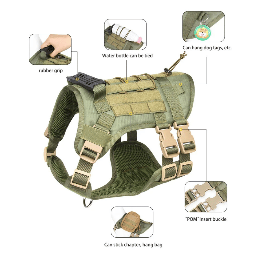 Large Breed Dog Vest With Handle Durable Outdoor