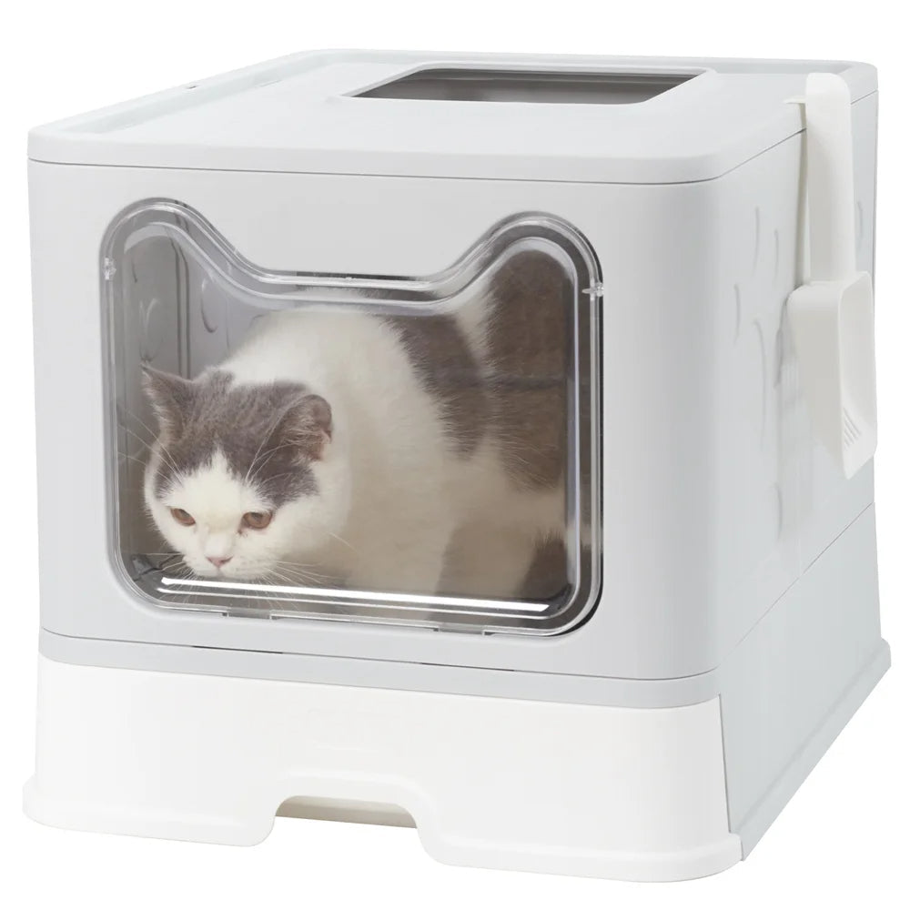 Hidden Cat Litter Box Odor Control Gray
