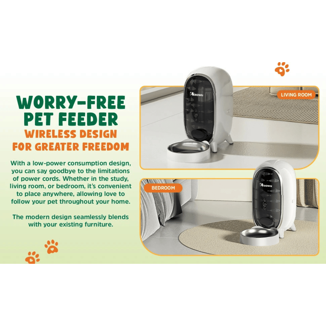 Wi-Fi Automatic Pet Feeder With Mobile App