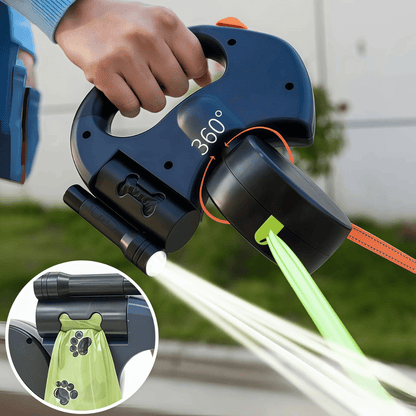 Adjustable Pet Leash Tangle with Light Clip