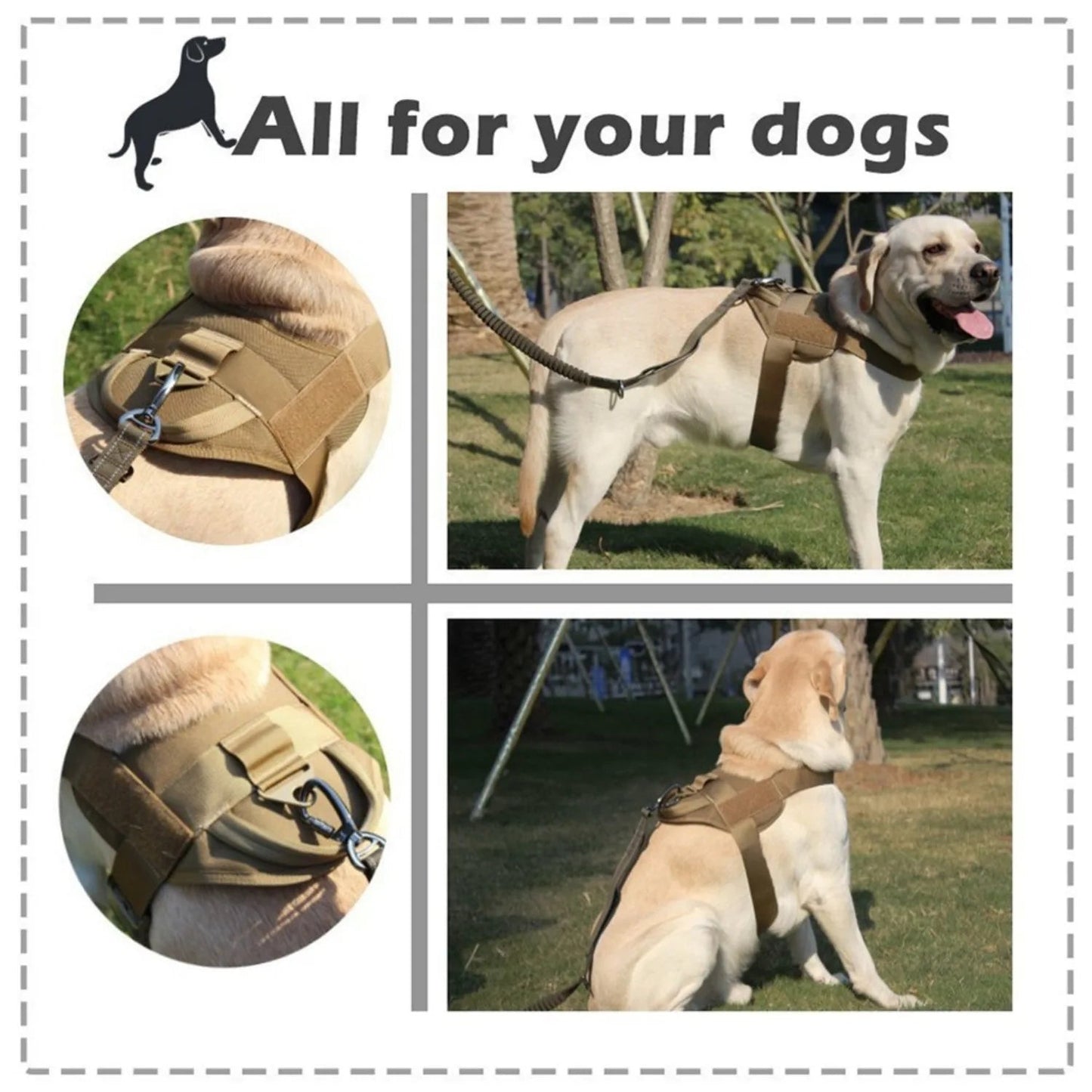 Large Dog Harness Padded Vest Comfortable