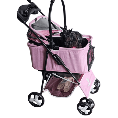 Pet Stroller Collapsible Storage Compartment Large