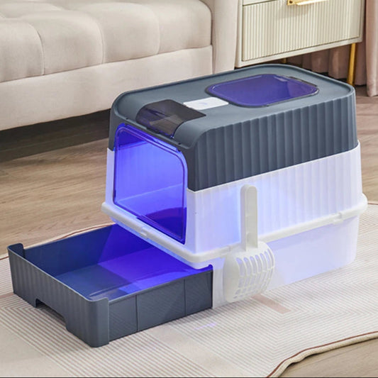 Cat Litter Box Odor Control Easy Clean Tray - Pupporia