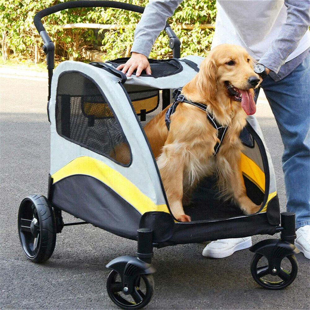 Pet Stroller Folding for Small and Large Dogs