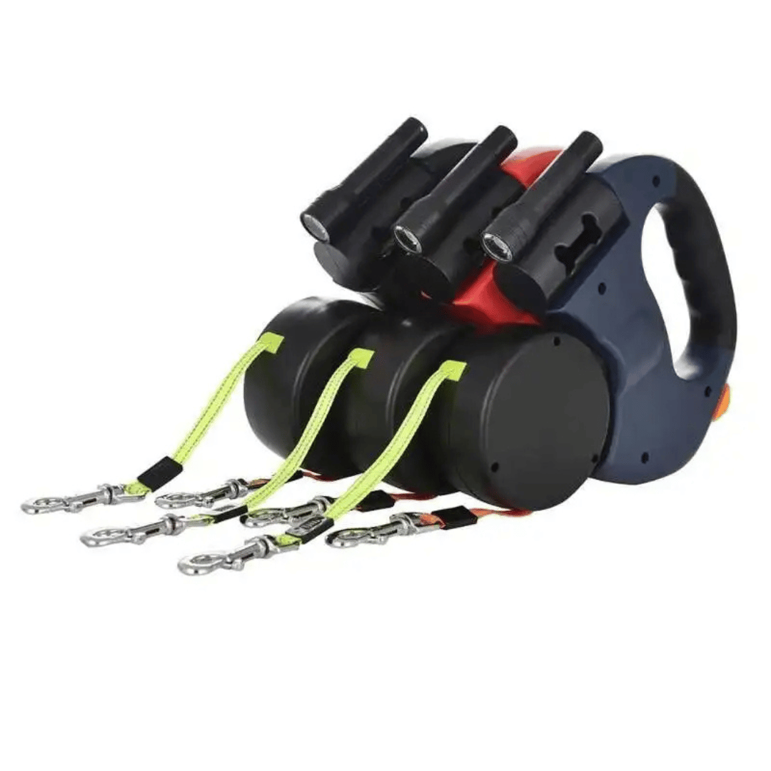 Adjustable Pet Leash Tangle with Light Clip
