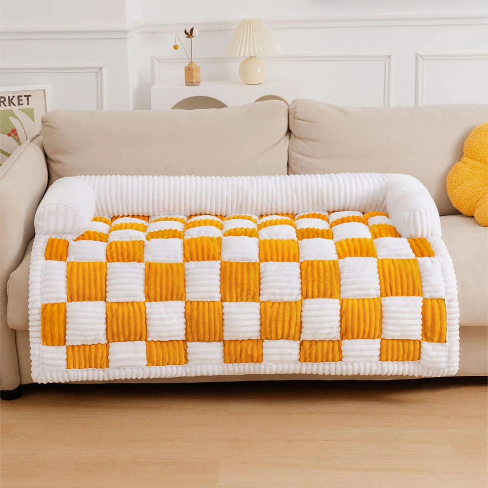 Pet Sofa Cover Soft Plush Small Pet Pillow Included