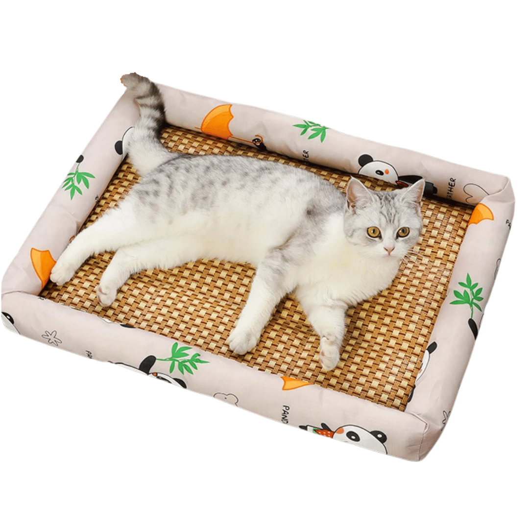 Wicker Pet Bed for Dogs and Cats Comfortable