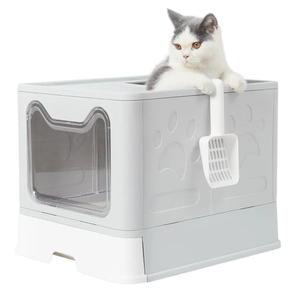 Hidden Cat Litter Box Odor Control Gray